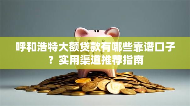 呼和浩特大额贷款有哪些靠谱口子？实用渠道推荐指南