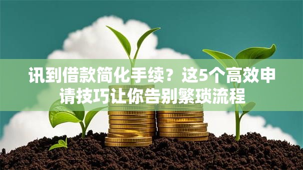 讯到借款简化手续？这5个高效申请技巧让你告别繁琐流程