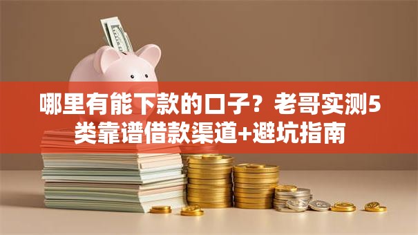 哪里有能下款的口子？老哥实测5类靠谱借款渠道+避坑指南