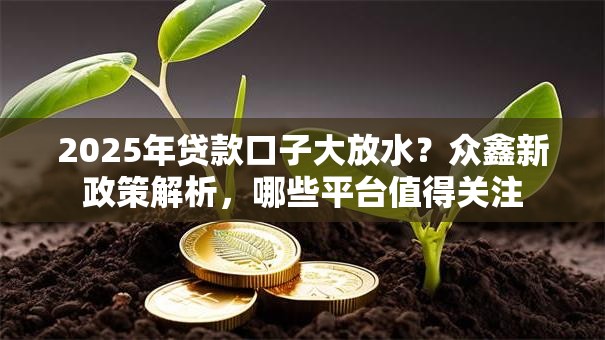 2025年贷款口子大放水？众鑫新政策解析，哪些平台值得关注