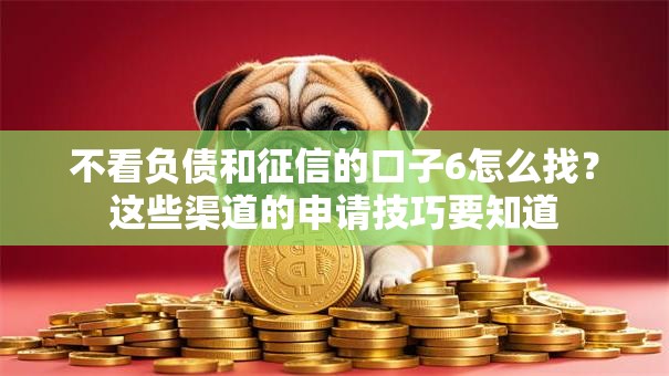 不看负债和征信的口子6怎么找？这些渠道的申请技巧要知道
