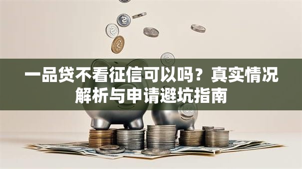 一品贷不看征信可以吗？真实情况解析与申请避坑指南
