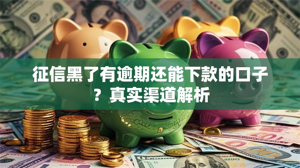 征信黑了有逾期还能下款的口子？真实渠道解析