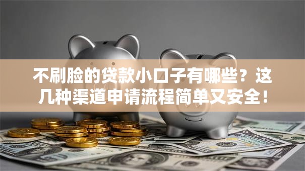 不刷脸的贷款小口子有哪些？这几种渠道申请流程简单又安全！