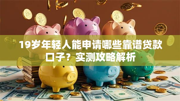 19岁年轻人能申请哪些靠谱贷款口子？实测攻略解析