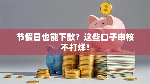 节假日也能下款？这些口子审核不打烊！