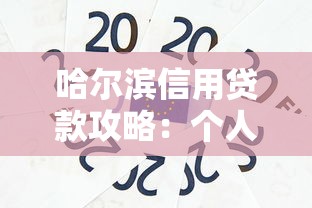 哈尔滨信用贷款攻略：个人资金需求这样解决更省心