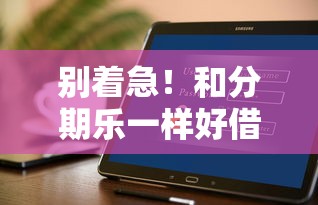 别着急！和分期乐一样好借的平台，这几个也很靠谱