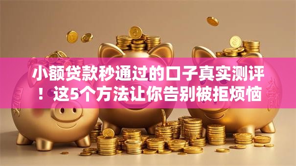 小额贷款秒通过的口子真实测评！这5个方法让你告别被拒烦恼