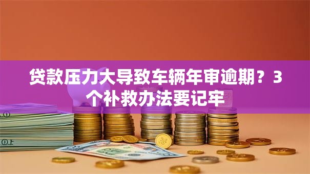 贷款压力大导致车辆年审逾期？3个补救办法要记牢