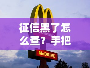 征信黑了怎么查？手把手教你快速查询个人信用状态