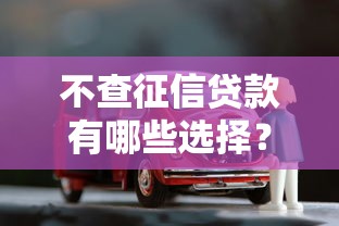 不查征信贷款有哪些选择？有车必下的靠谱渠道你知道吗