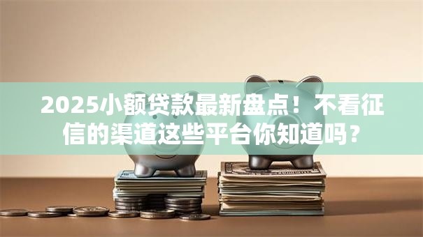2025小额贷款最新盘点！不看征信的渠道这些平台你知道吗？