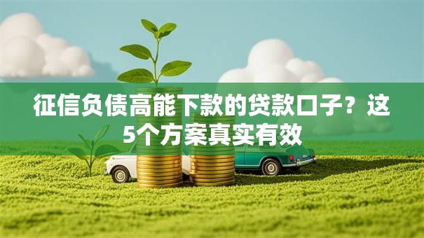 征信负债高能下款的贷款口子？这5个方案真实有效