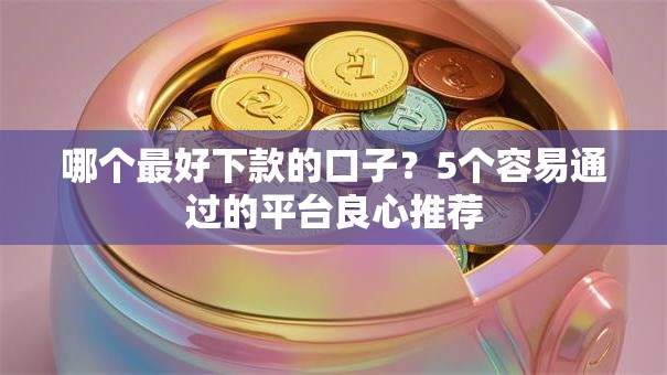 哪个最好下款的口子？5个容易通过的平台良心推荐