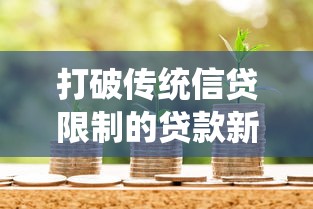 打破传统信贷限制的贷款新选择：这些渠道你可能还不知道