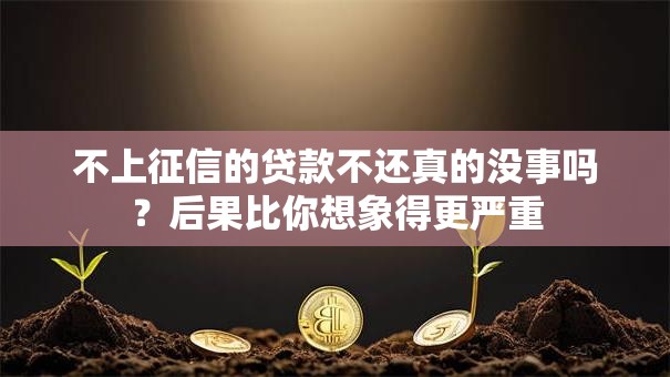 不上征信的贷款不还真的没事吗？后果比你想象得更严重