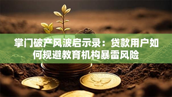 掌门破产风波启示录：贷款用户如何规避教育机构暴雷风险