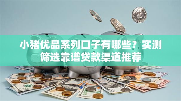 小猪优品系列口子有哪些？实测筛选靠谱贷款渠道推荐