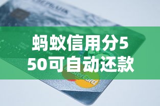 蚂蚁信用分550可自动还款平台有哪些？实用推荐指南