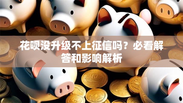 花呗没升级不上征信吗？必看解答和影响解析