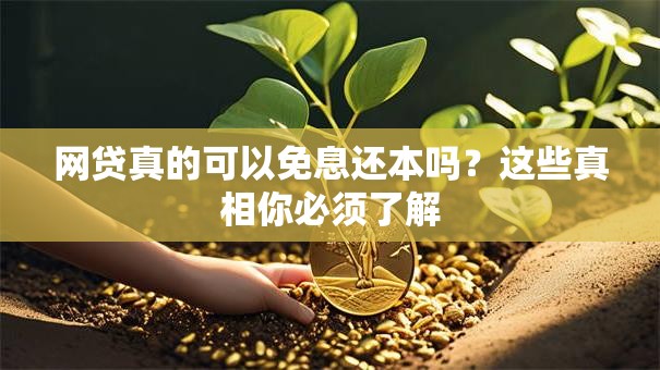 网贷真的可以免息还本吗？这些真相你必须了解