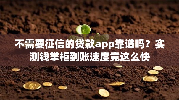 不需要征信的贷款app靠谱吗？实测钱掌柜到账速度竟这么快