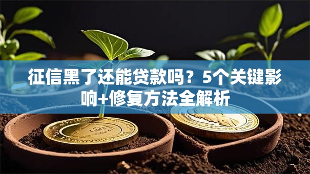 征信黑了还能贷款吗？5个关键影响+修复方法全解析