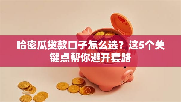 哈密瓜贷款口子怎么选？这5个关键点帮你避开套路