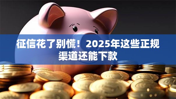 征信花了别慌！2025年这些正规渠道还能下款