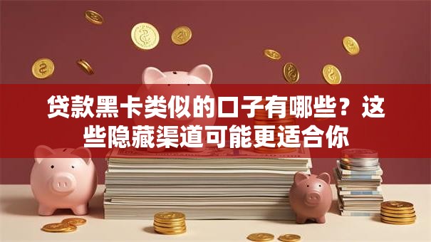 贷款黑卡类似的口子有哪些？这些隐藏渠道可能更适合你