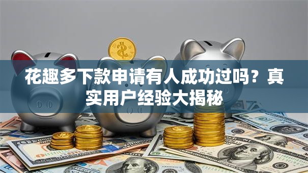 花趣多下款申请有人成功过吗？真实用户经验大揭秘