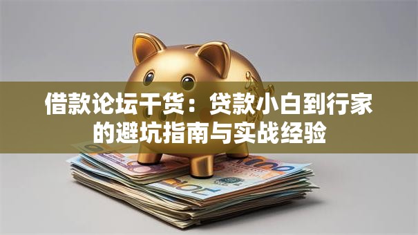 借款论坛干货：贷款小白到行家的避坑指南与实战经验
