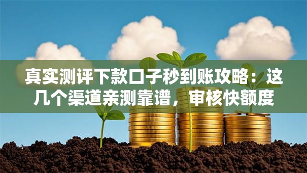 真实测评下款口子秒到账攻略：这几个渠道亲测靠谱，审核快额度高！