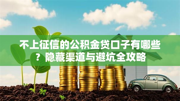 不上征信的公积金贷口子有哪些？隐藏渠道与避坑全攻略