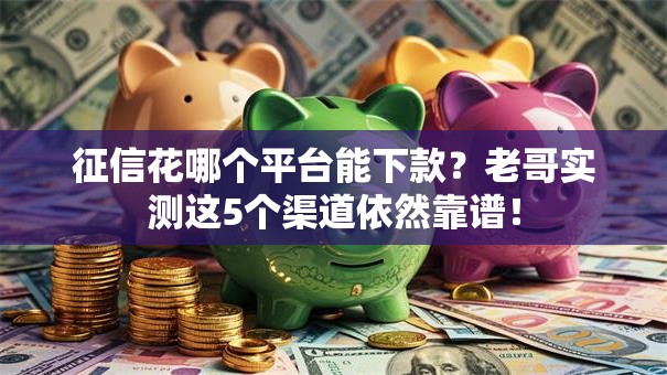 征信花哪个平台能下款？老哥实测这5个渠道依然靠谱！