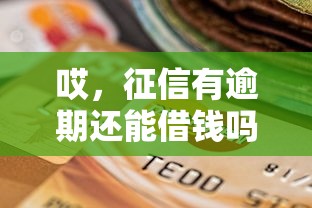哎，征信有逾期还能借钱吗？这几个渠道或许能帮你解围