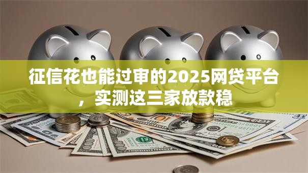 征信花也能过审的2025网贷平台，实测这三家放款稳