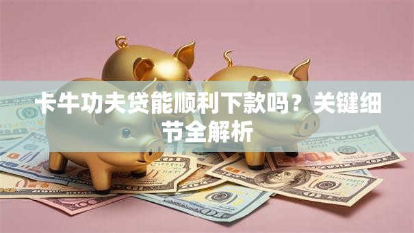 卡牛功夫贷能顺利下款吗？关键细节全解析