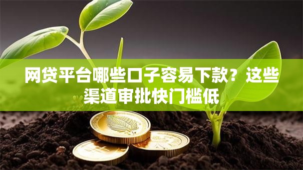 网贷平台哪些口子容易下款？这些渠道审批快门槛低