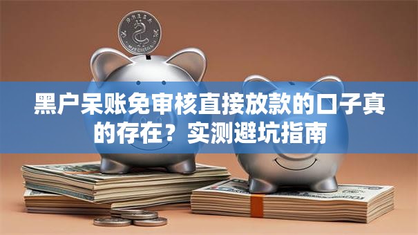 黑户呆账免审核直接放款的口子真的存在？实测避坑指南