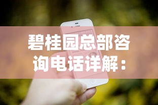 碧桂园总部咨询电话详解：贷款流程、政策答疑与专业服务指南