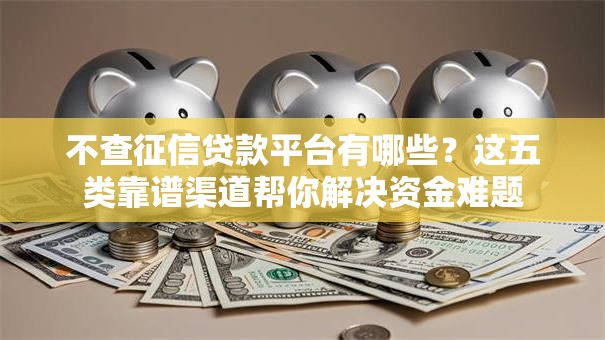 不查征信贷款平台有哪些？这五类靠谱渠道帮你解决资金难题