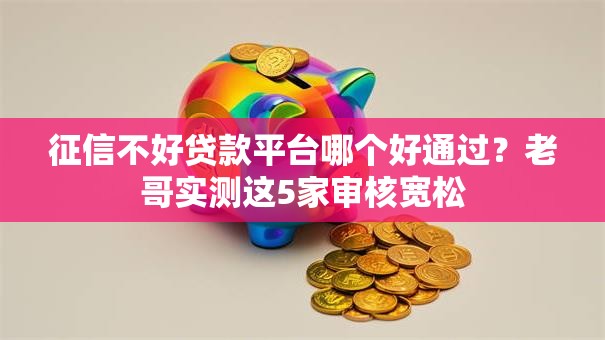 征信不好贷款平台哪个好通过？老哥实测这5家审核宽松