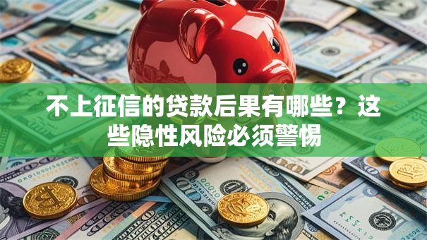 不上征信的贷款后果有哪些？这些隐性风险必须警惕