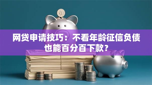 网贷申请技巧：不看年龄征信负债也能百分百下款？