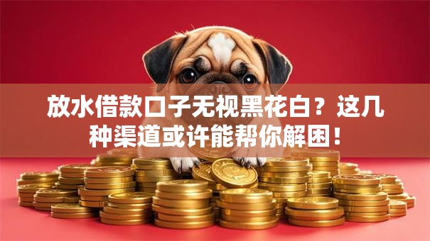 放水借款口子无视黑花白？这几种渠道或许能帮你解困！