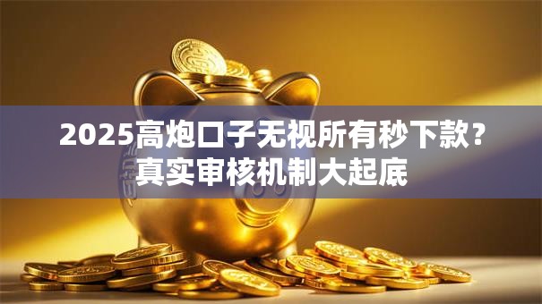2025高炮口子无视所有秒下款？真实审核机制大起底