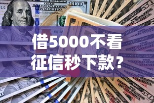 借5000不看征信秒下款？7天还款方案全解析