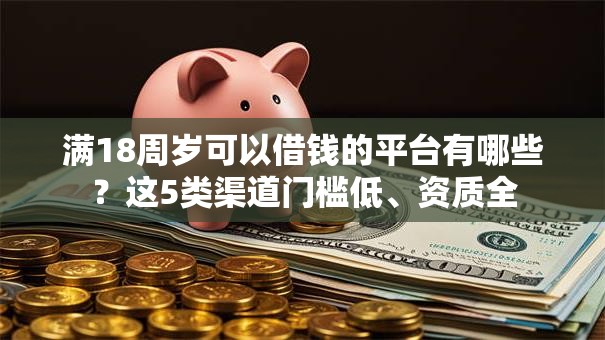满18周岁可以借钱的平台有哪些？这5类渠道门槛低、资质全